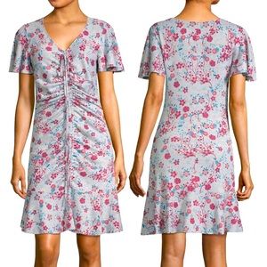 NWT New Disney Mulan Gray Floral Dress   F25008